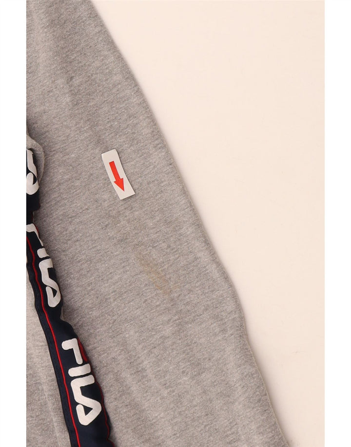 Fila - Sudadera gráfica para mujer (talla 40), algodón gris grande