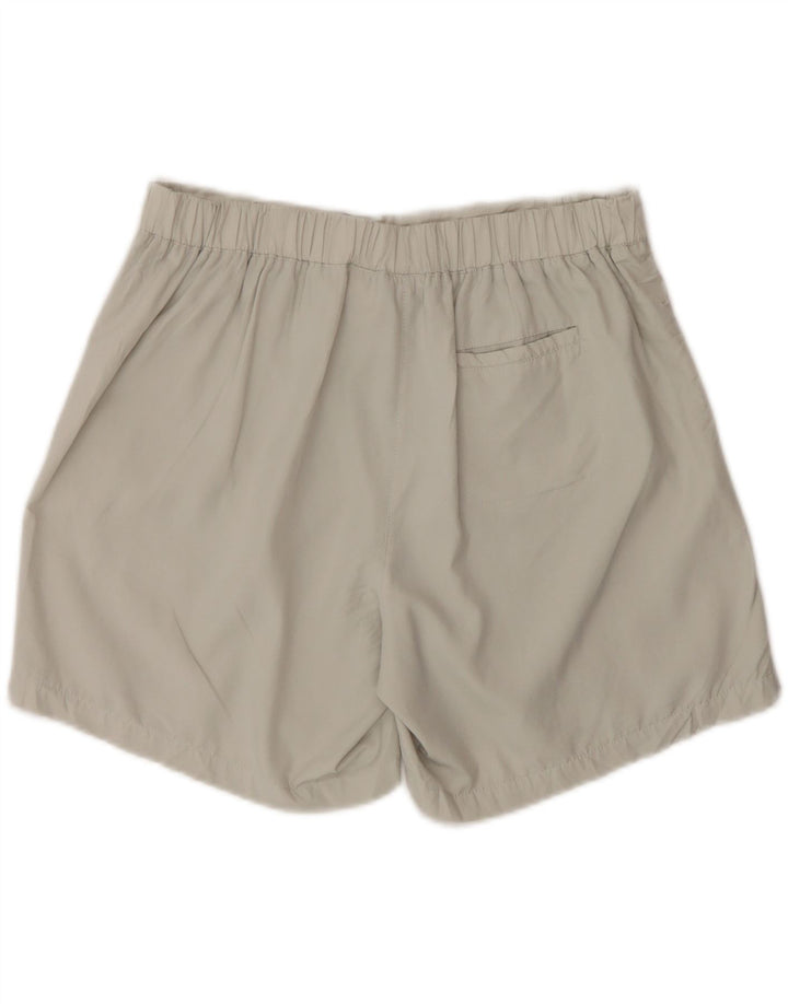 Nike - Pantalones cortos deportivos para mujer, talla 8/10, poliéster gris pequeño