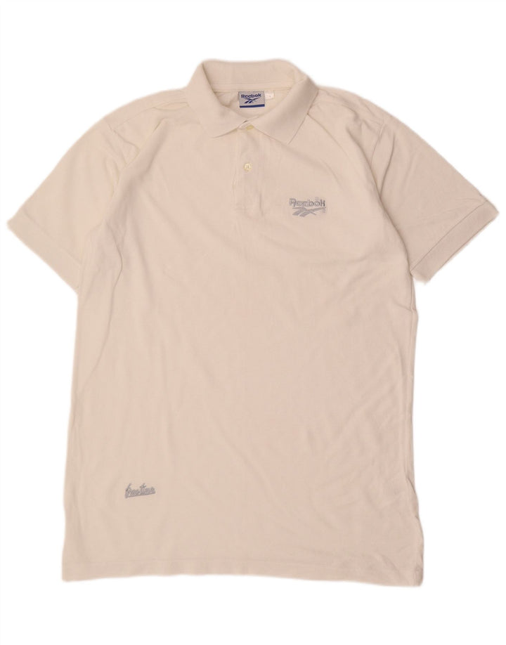 Polo REEBOK Hombre Algodón Blanco Mediano