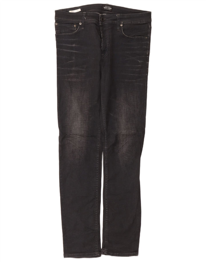 Jack & Jones Tim Slim Jeans para Hombre W33 L34 Algodón Gris