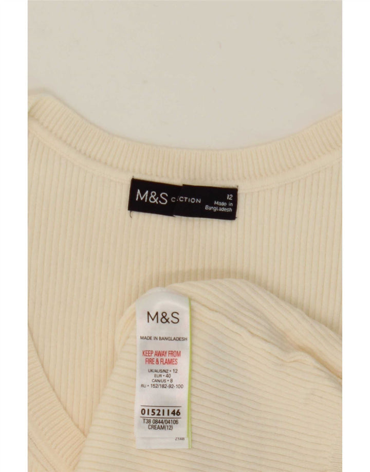 Marks & Spencer - Camiseta sin mangas para mujer, talla 40, viscosa beige mediana
