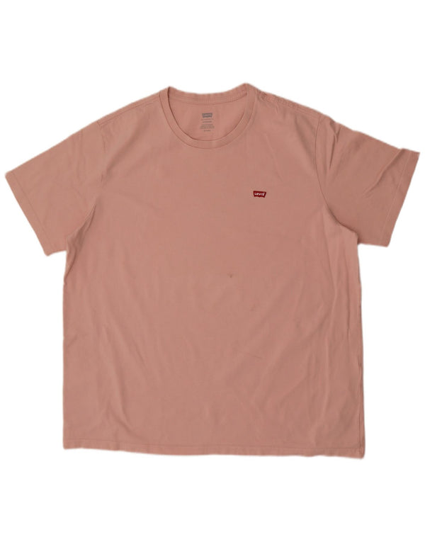 Levi's Mens Standard Fit T-Shirt Top XL Pink Cotton