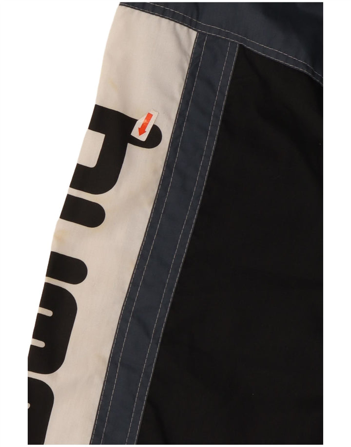 Hummel Hombre Gráfico Chándal Top Chaqueta XL Negro Colorblock Poliéster