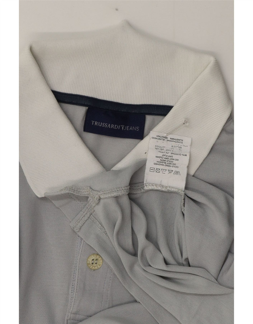 Polo Trussardi Hombre XL Algodón Gris