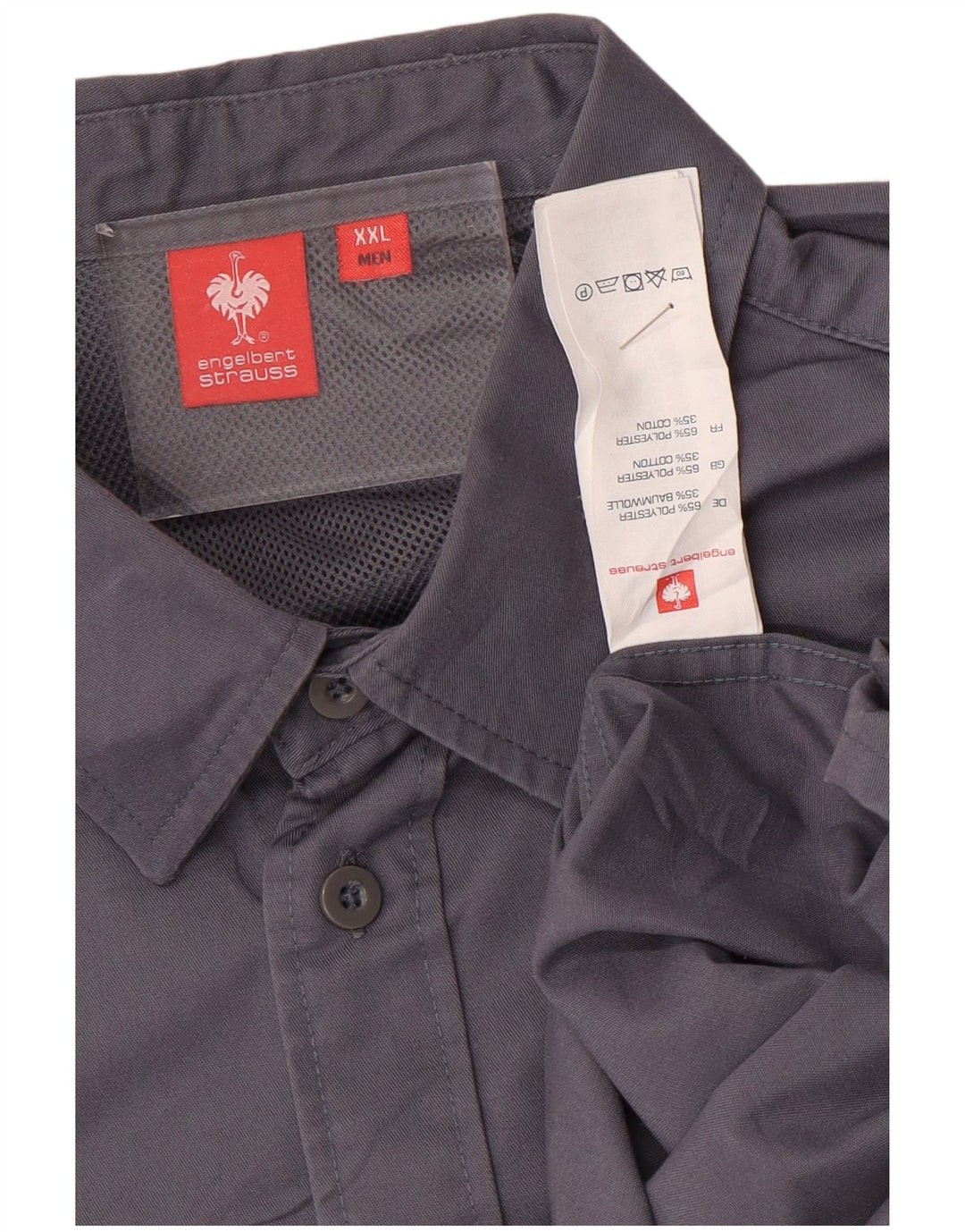 Engelbert Strauss Camisa para hombre 2XL Poliéster morado