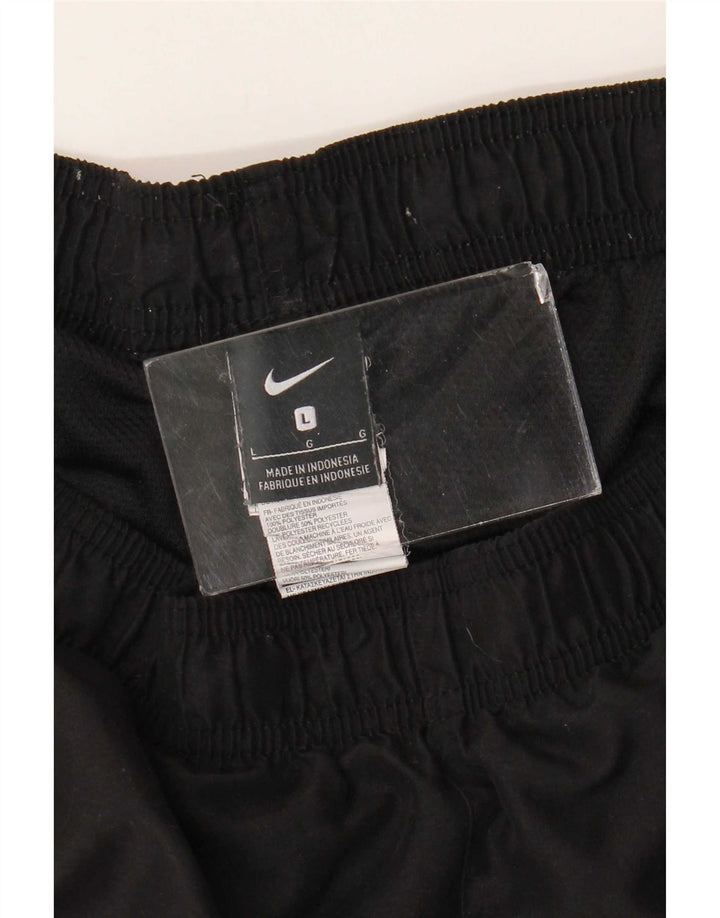 Nike - Pantalones cortos deportivos para hombre, talla grande, poliéster negro