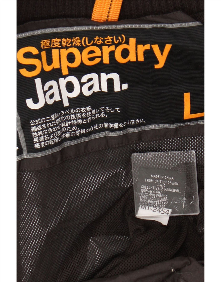 Chaqueta impermeable Superdry para mujer, talla 44, nailon negro grande