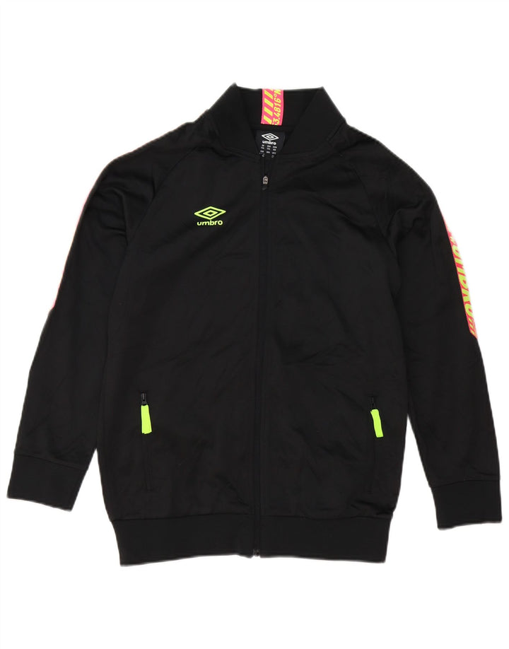 Umbro Chaqueta de chándal gráfica para niños 12-13 años XL Negro Poliéster