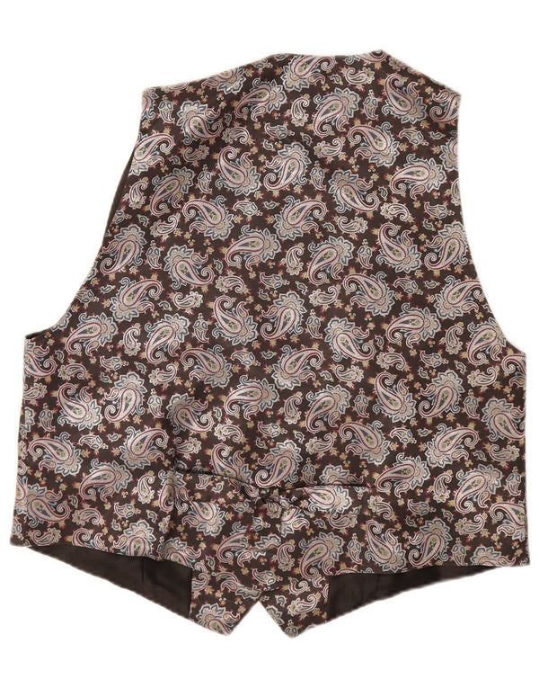 Chaleco Vintage Mujer IT 50 XL Gris Paisley Viscosa