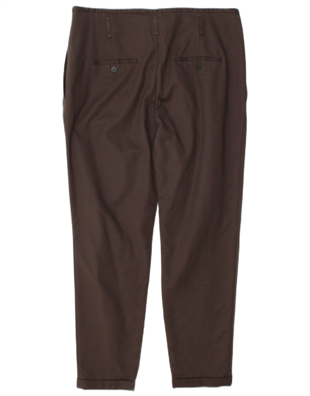 Zara Mujer Pantalón Chino Pegged Grande W34 L27 Marrón