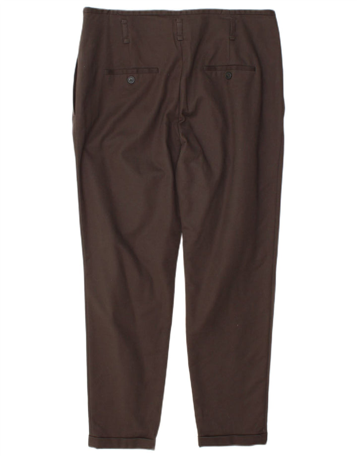 Zara Mujer Pantalón Chino Pegged Grande W34 L27 Marrón