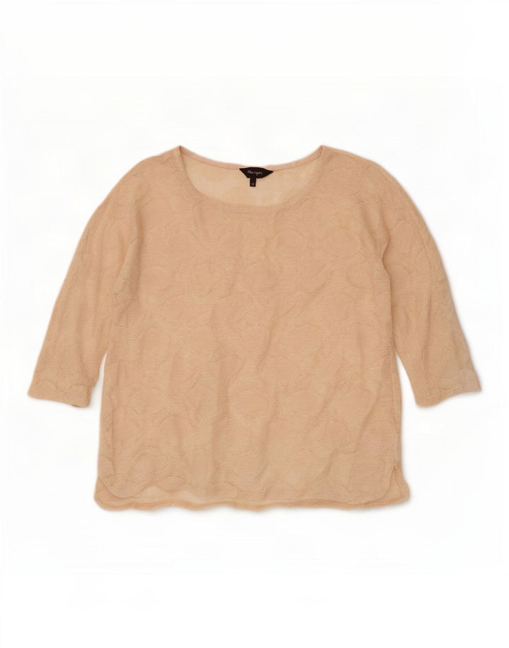 Phase Eight Top para mujer manga 3/4 UK 10 Small Beige
