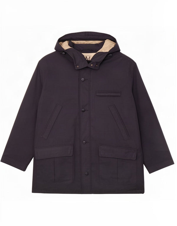Paul & Shark Abrigo acolchado con capucha para hombre UK 42 XL Poliéster azul marino