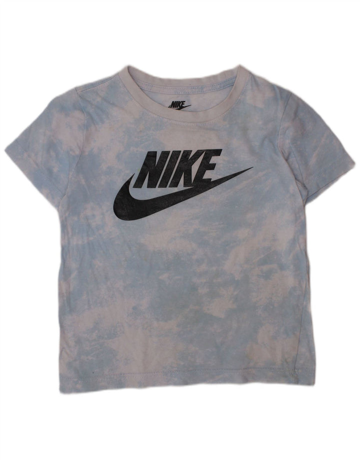 NIKE Camiseta gráfica para niños 4-5 años Small Blue Tie Dye