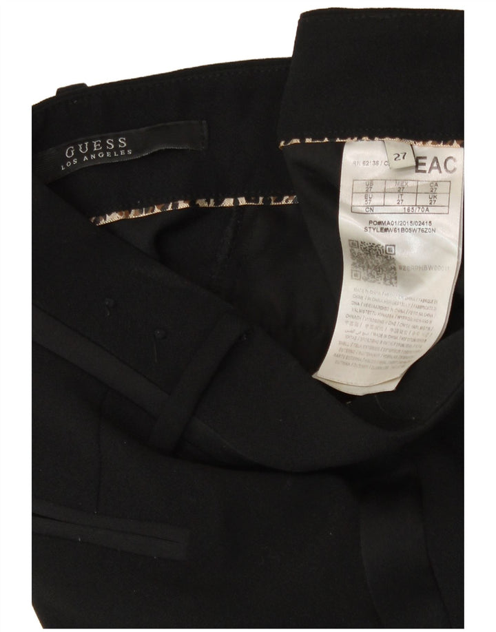 Guess Pantalón Capri Hombre W27 L22 Poliéster Negro