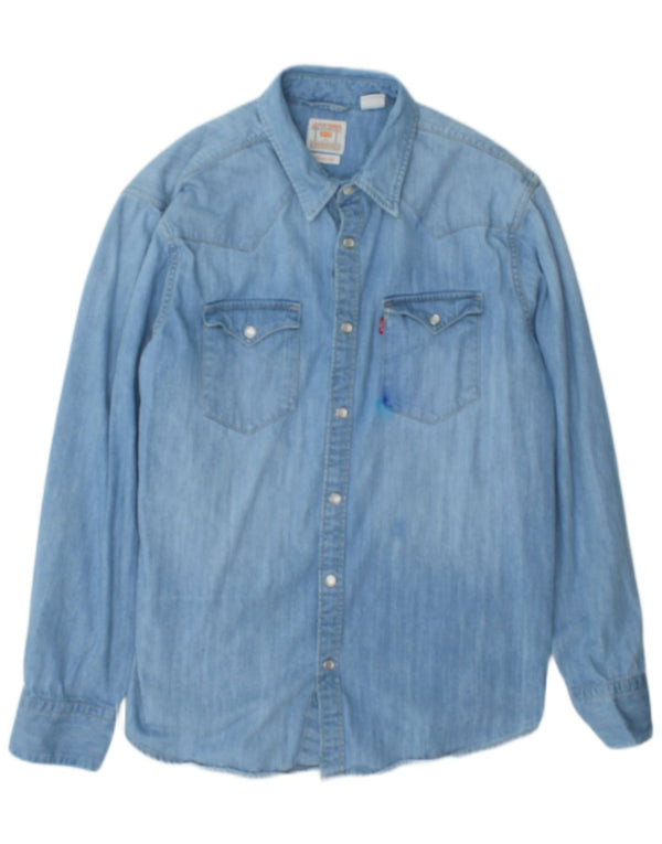 Camisa vaquera de corte estándar para hombre Levi's Algodón azul grande