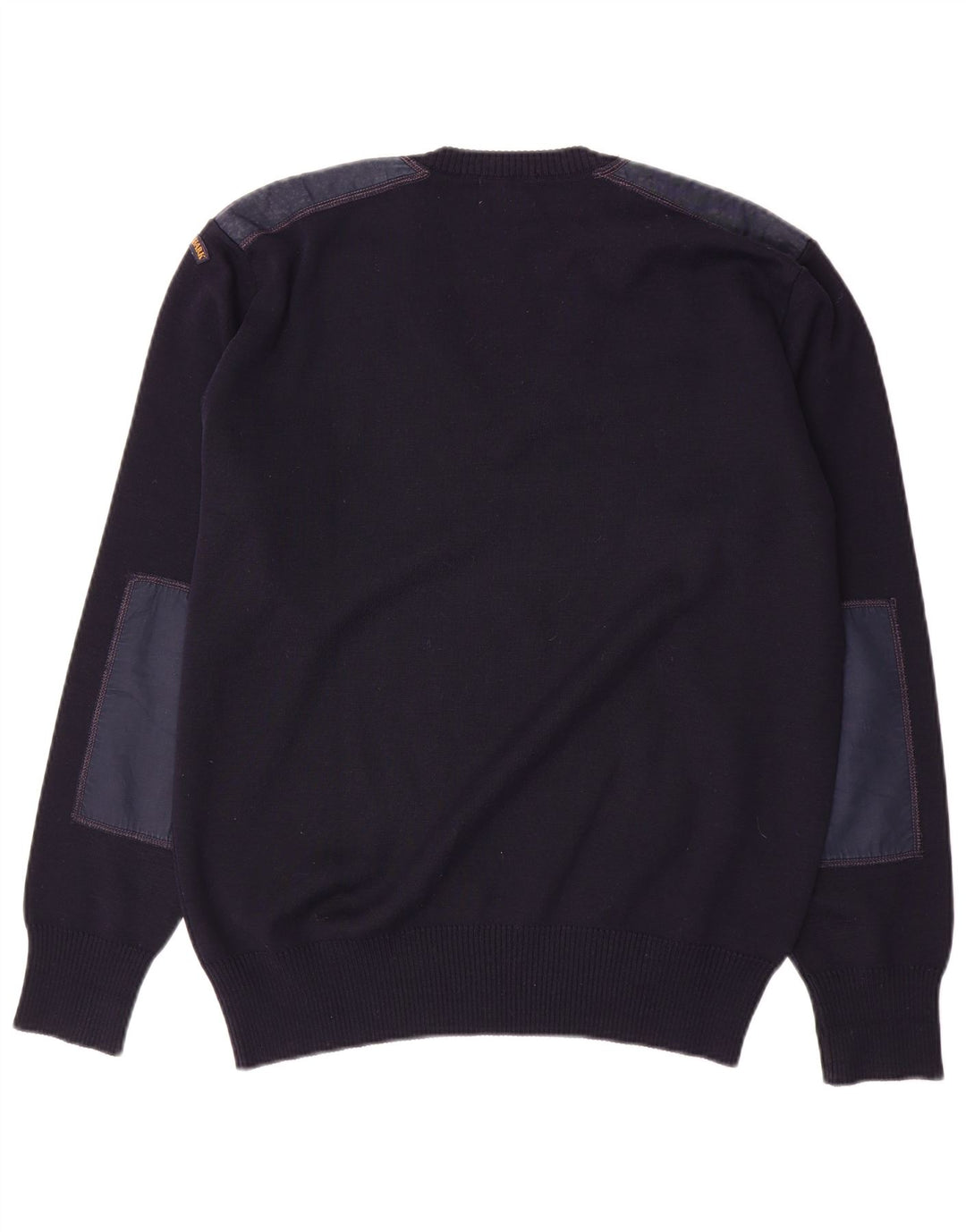 Paul & Shark Jersey con cuello en V para hombre, talla grande, azul marino