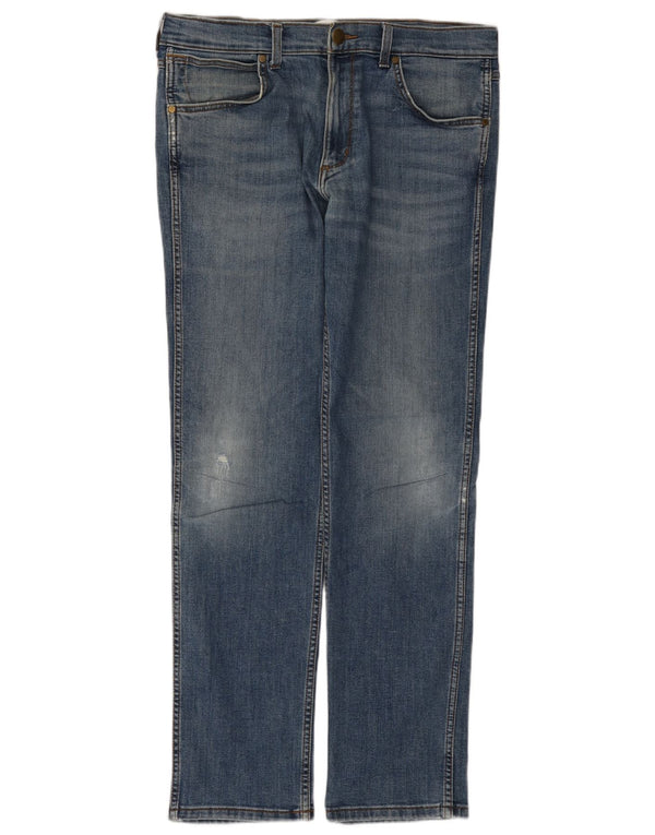 Wrangler Vaqueros ajustados para hombre W34 L31 Azul