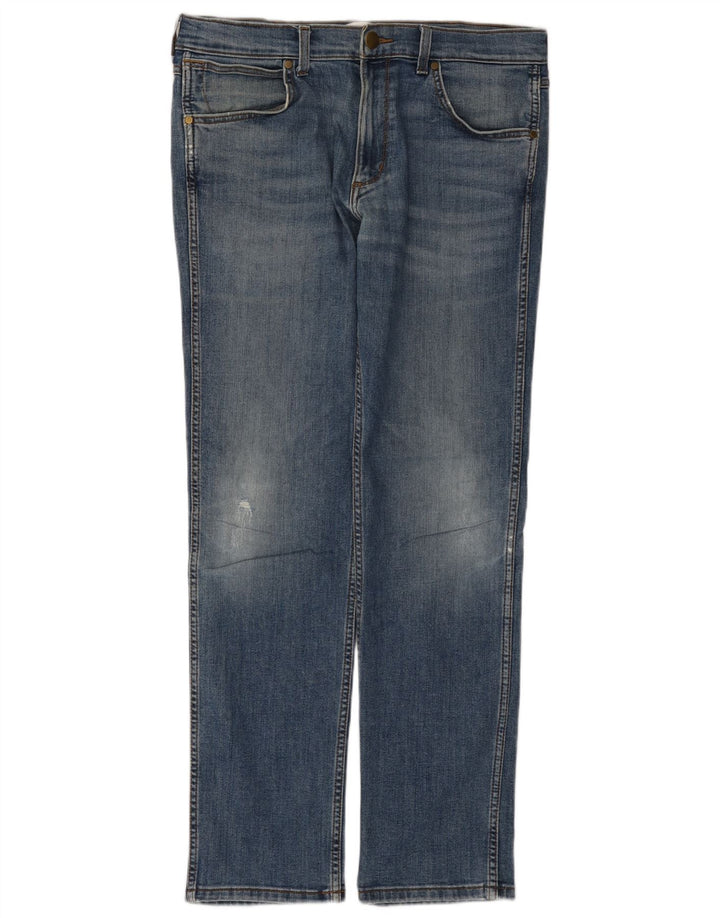 Wrangler Vaqueros ajustados para hombre W34 L31 Azul