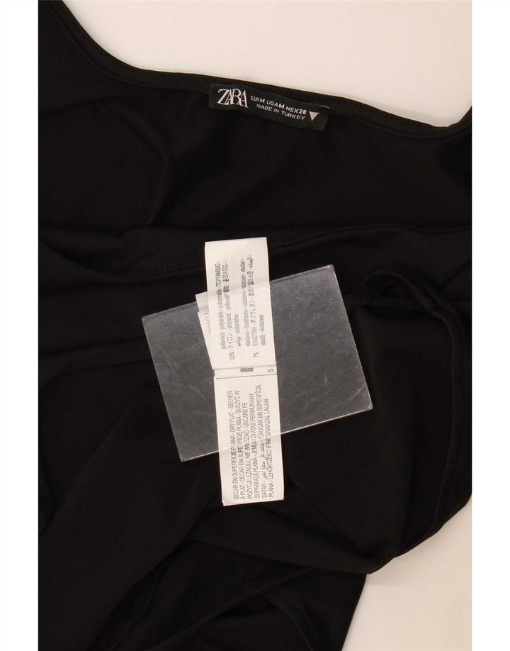 Zara Mujer Body UK 42 Mediano Poliamida Negro
