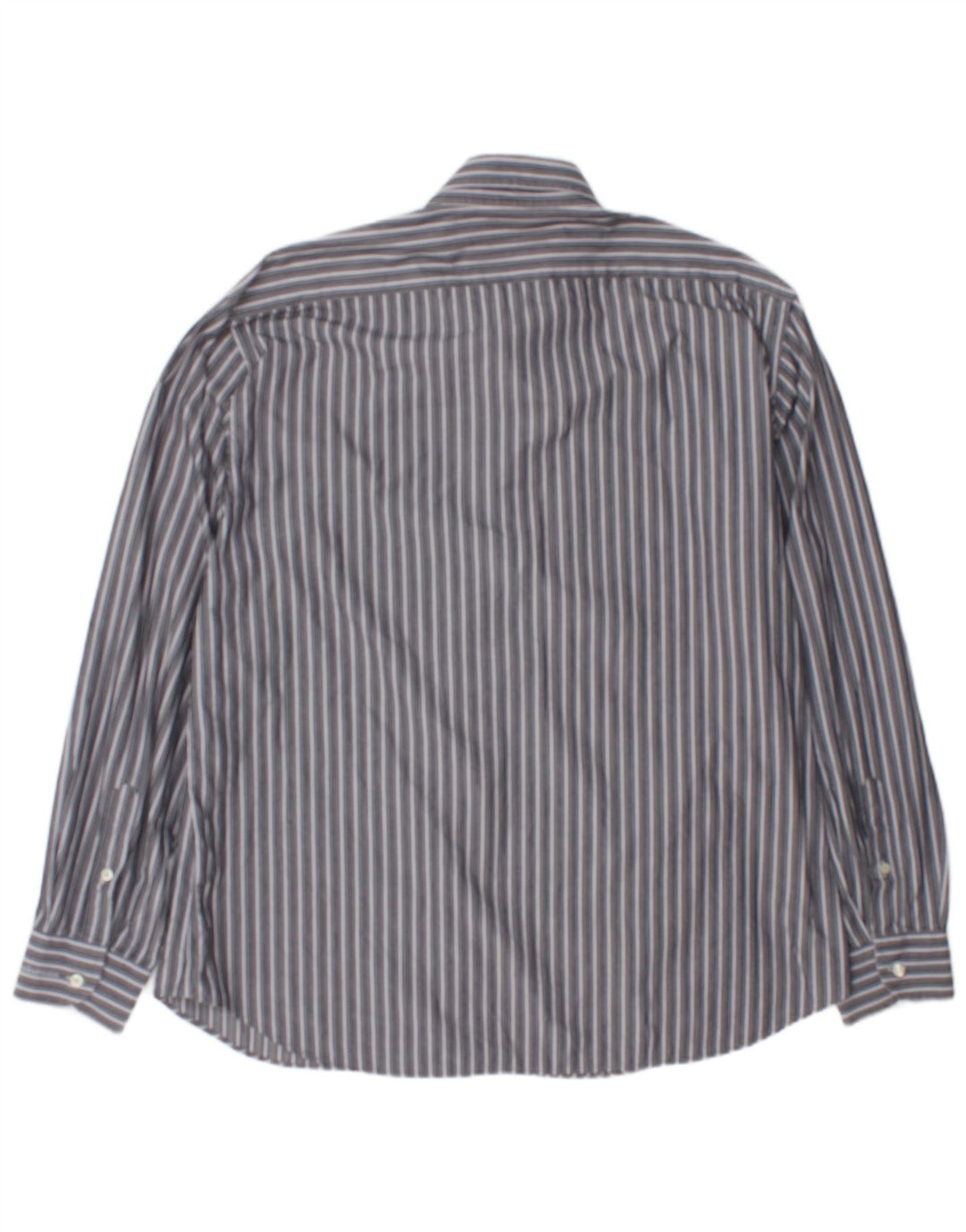 Roccobarocco Camisa Hombre Talla 45 18 2XL Gris Rayas