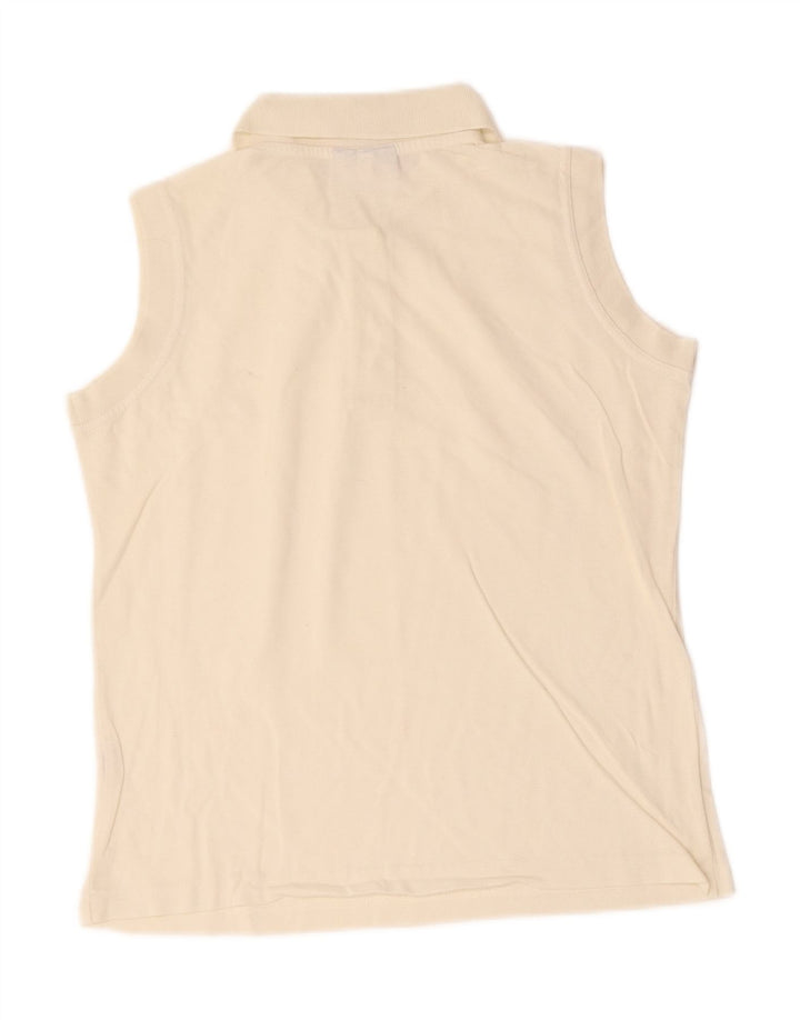 AUSTRALIAN L'ALPINA Polo sin mangas para mujer IT 44 Medium Off White