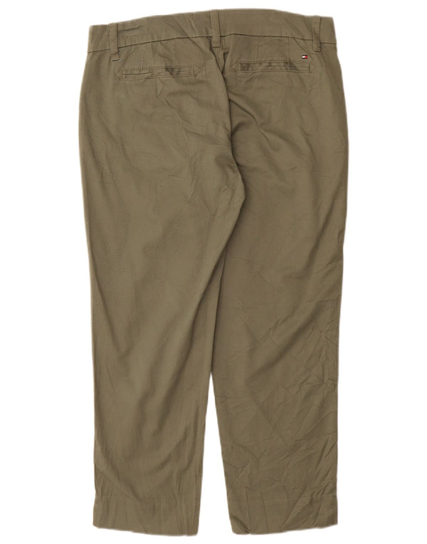 Tommy Hilfiger Pantalones rectos para mujer US 6 Medium W30 L27 Caqui