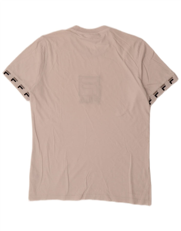 Fila Camiseta gráfica para hombre Top Small White Cotton