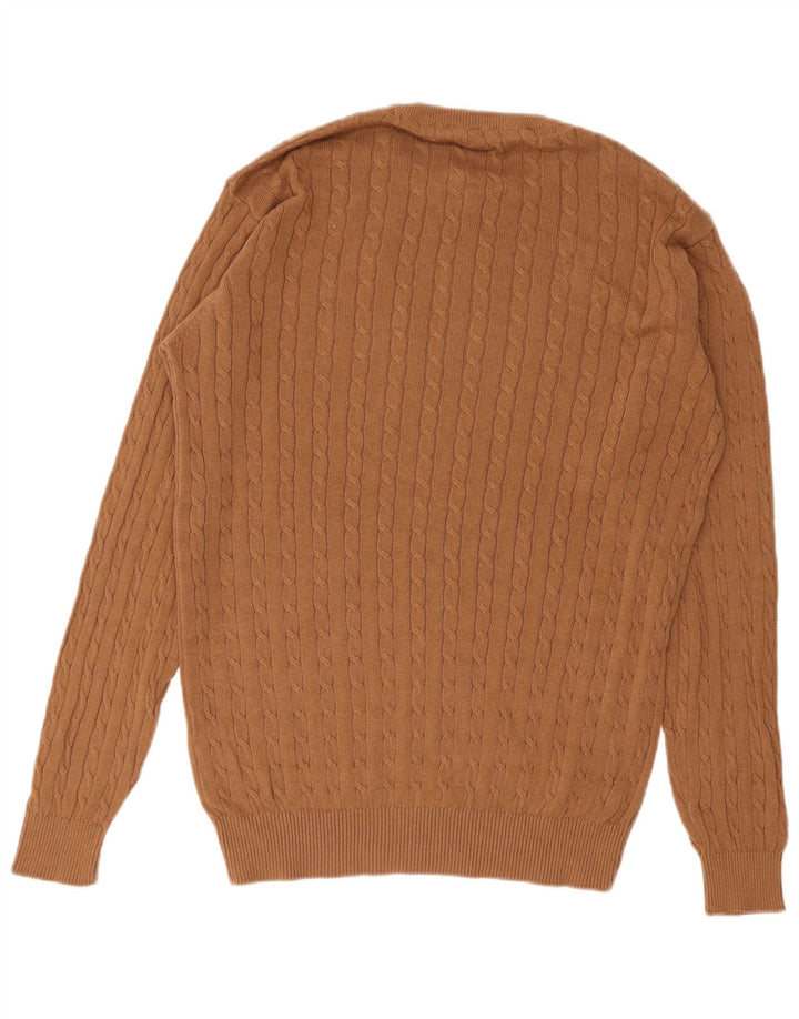 French Connection Jersey De Cuello Redondo Para Hombre De Algodón Marrón Medio