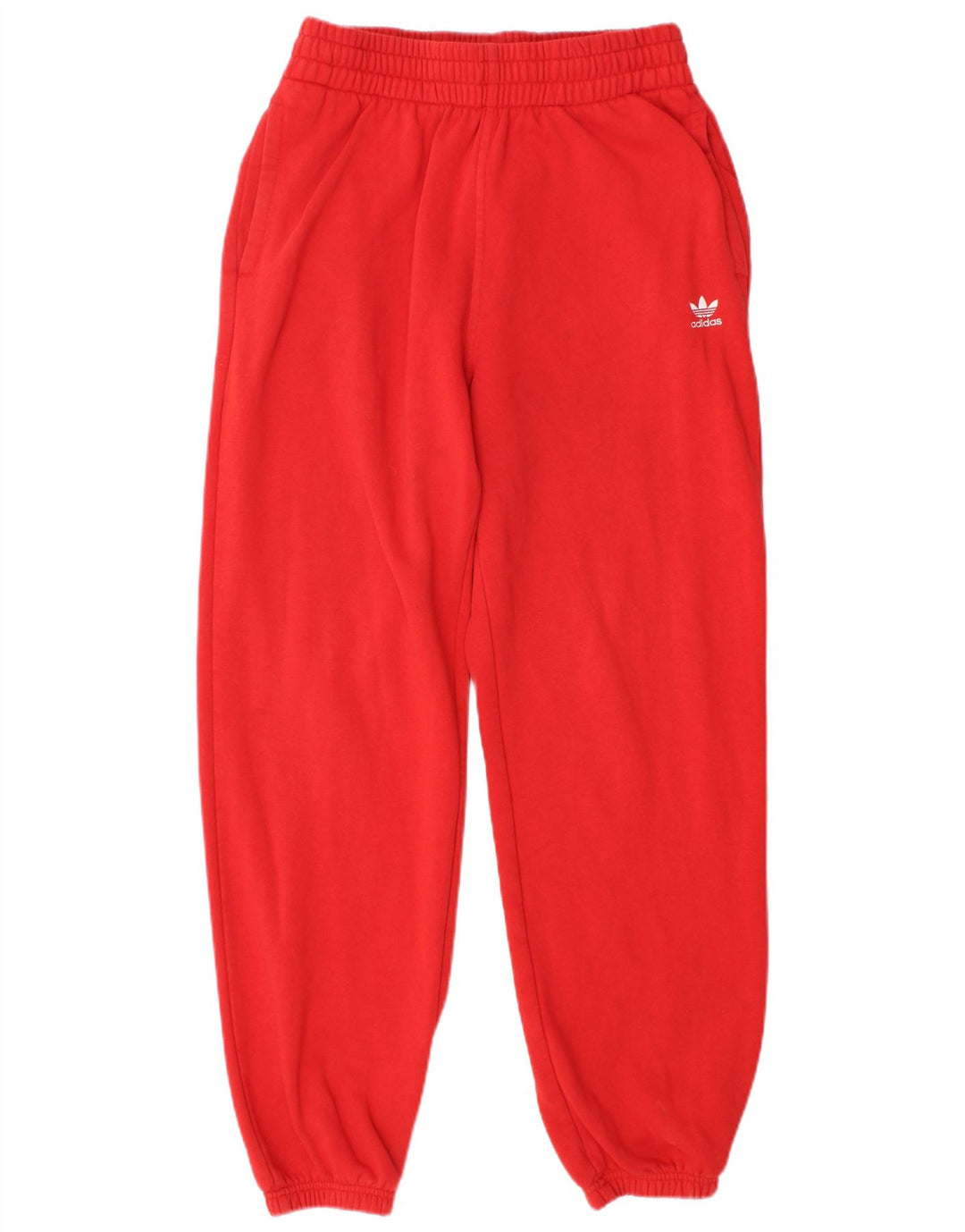 ADIDAS Pantalones de chándal para mujer Joggers UK 12 Mediano Rojo Algodón