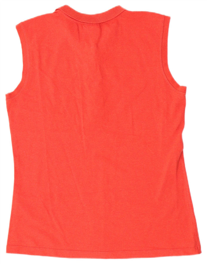Dolomite Polo sin mangas para mujer 2XL Algodón rojo
