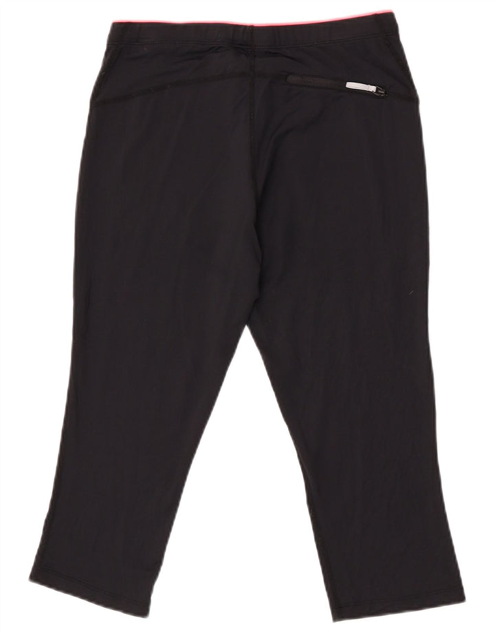 Asics Pantalones de chándal Capri gráficos para mujer Reino Unido 12 Mediano Negro Poliéster