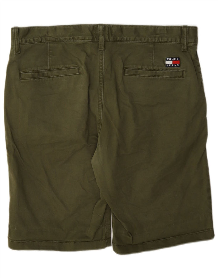 Tommy Hilfiger Pantalones cortos chinos para hombre W32 Algodón caqui mediano