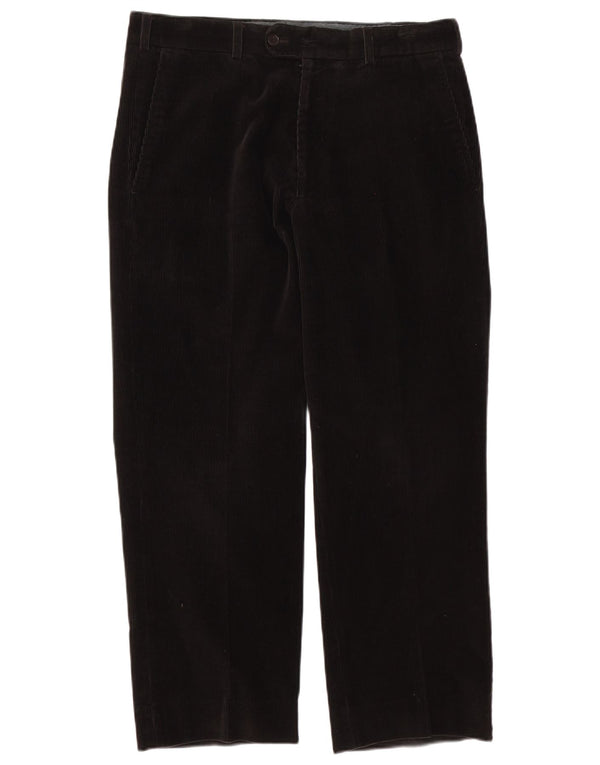 Paul & Shark Pantalones de pana elásticos para hombre IT 50 Large W34 L27 Negro