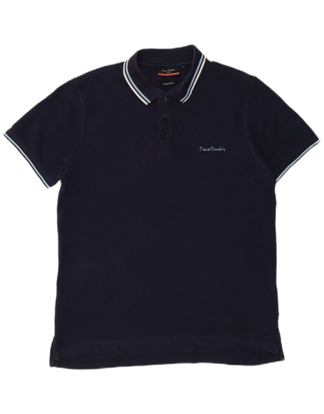 Pierre Cardin Polo De Corte Regular Para Hombre Algodón Azul Marino Medio
