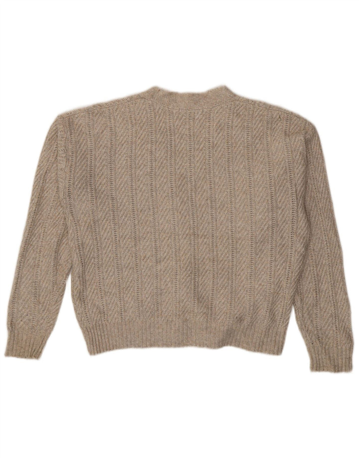 Marks & Spencer Suéter tipo cárdigan corto para mujer Reino Unido 44 Poliéster beige medio