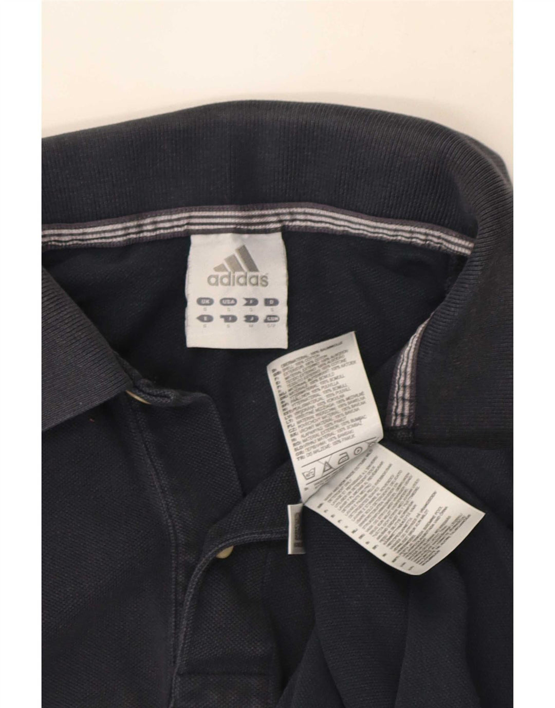 Adidas Polo Hombre Pequeño Algodón Azul Marino