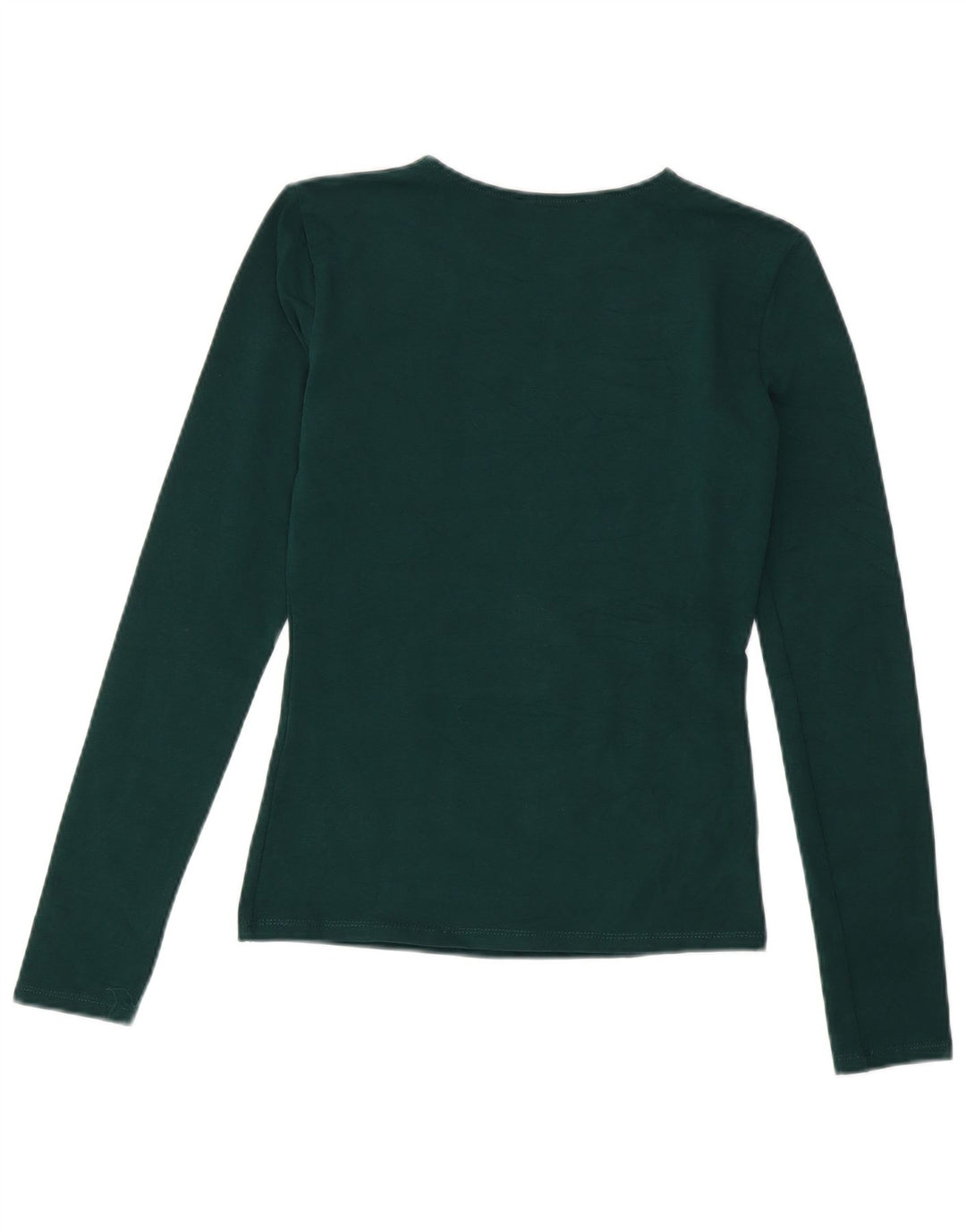Zara Mujer Top Manga Larga UK 10 Small Verde
