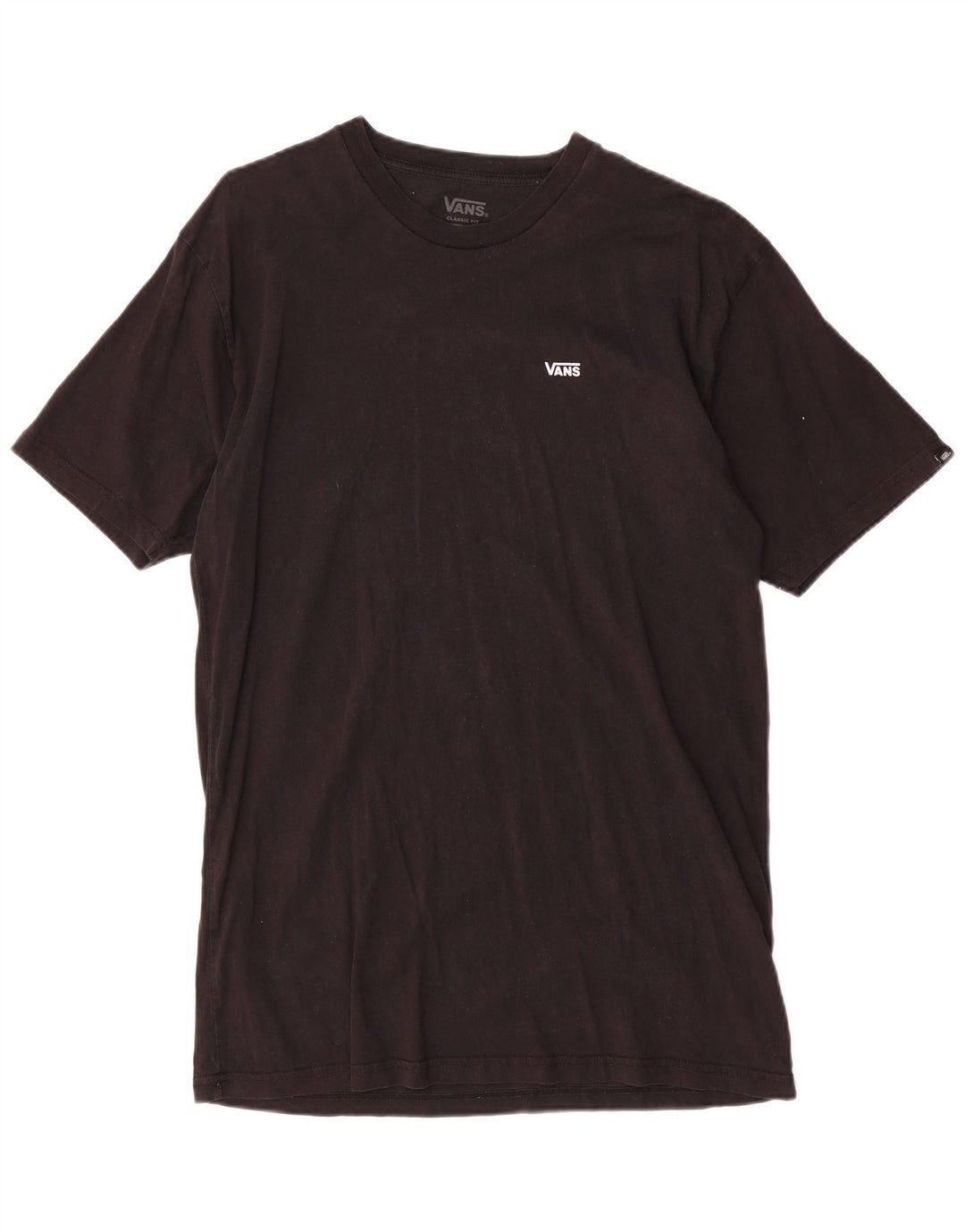 Vans - Camiseta de corte clásico para hombre, talla grande, algodón negro