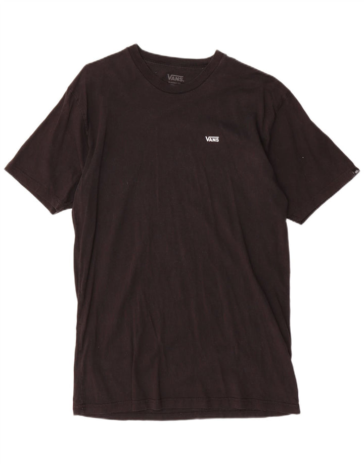 Vans - Camiseta de corte clásico para hombre, talla grande, algodón negro