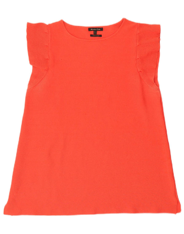 Massimo Dutti Blusa Mujer Top UK 10 Small Rojo