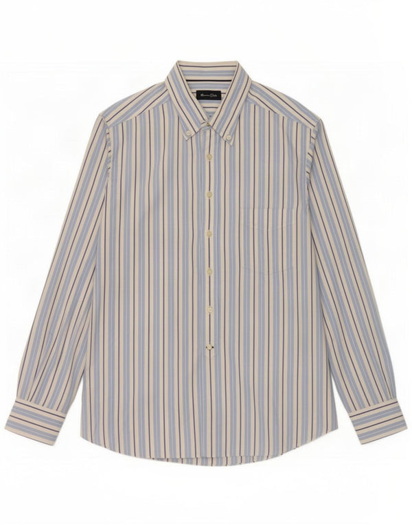Camisa Massimo Dutti Hombre XL Rayas Azules