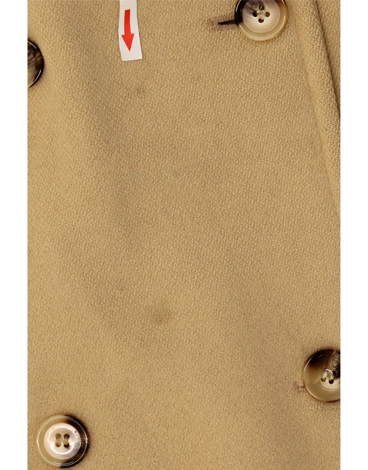 Marks & Spencer Abrigo de doble botonadura para mujer UK 42 Lana beige mediana