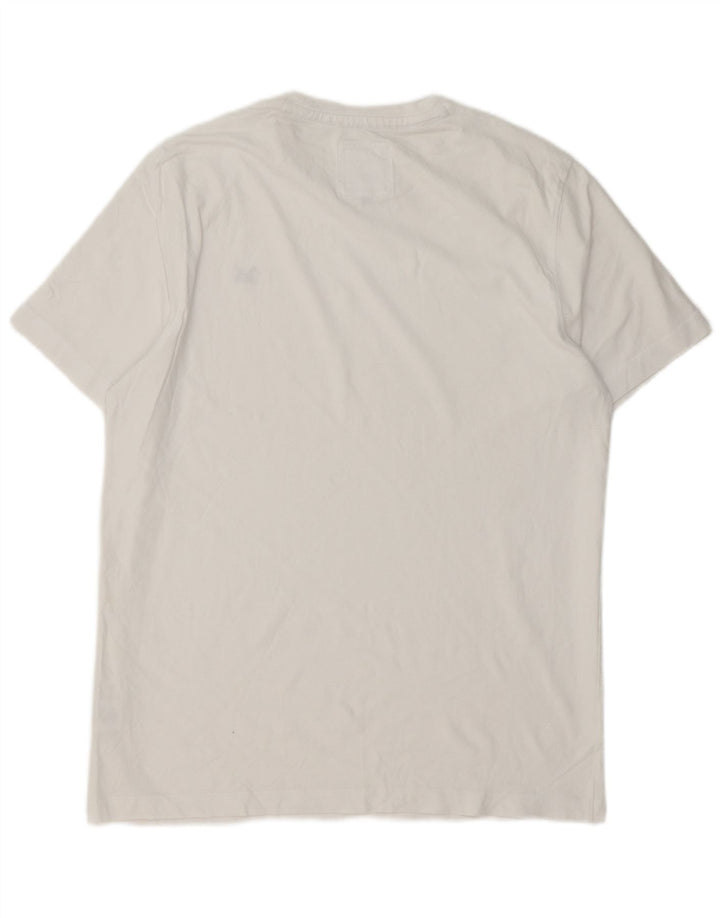 Crew Clothing - Camiseta para hombre, talla grande, algodón blanco