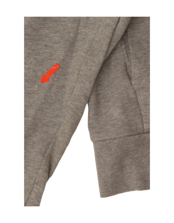 Adidas - Sudadera con capucha y cremallera para hombre, ajuste regular, algodón gris medio