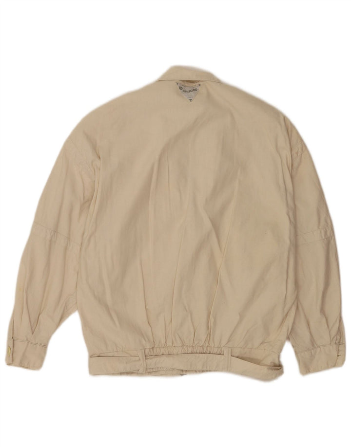 Swinger Chaqueta Bomber Batwing para Hombre UK 44 2XL Algodón Beige