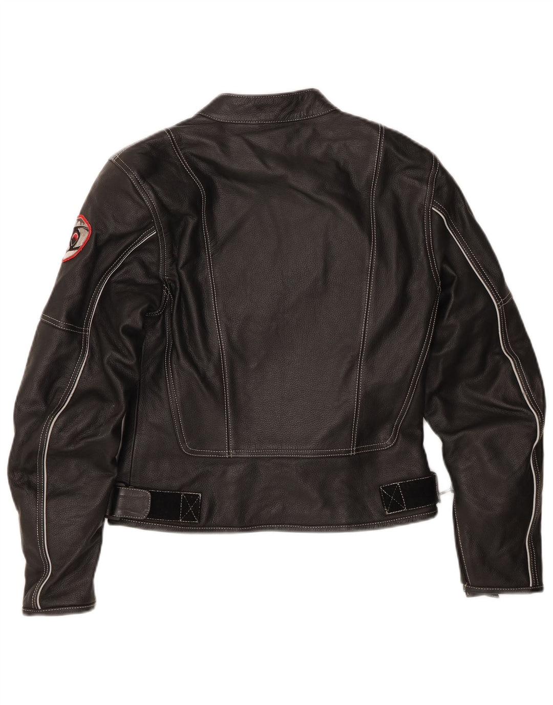 Suomy Chaqueta de cuero Moto Racer para mujer UK 12 Medium Black Leather