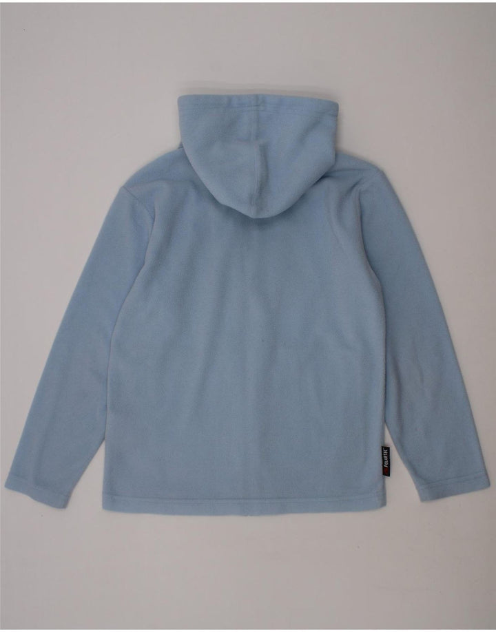 INVICTA Girls Hooded Fleece Jacket 9-10 Years Blue Polyester Vintage Invicta and Second-Hand Invicta from Messina Hembry 