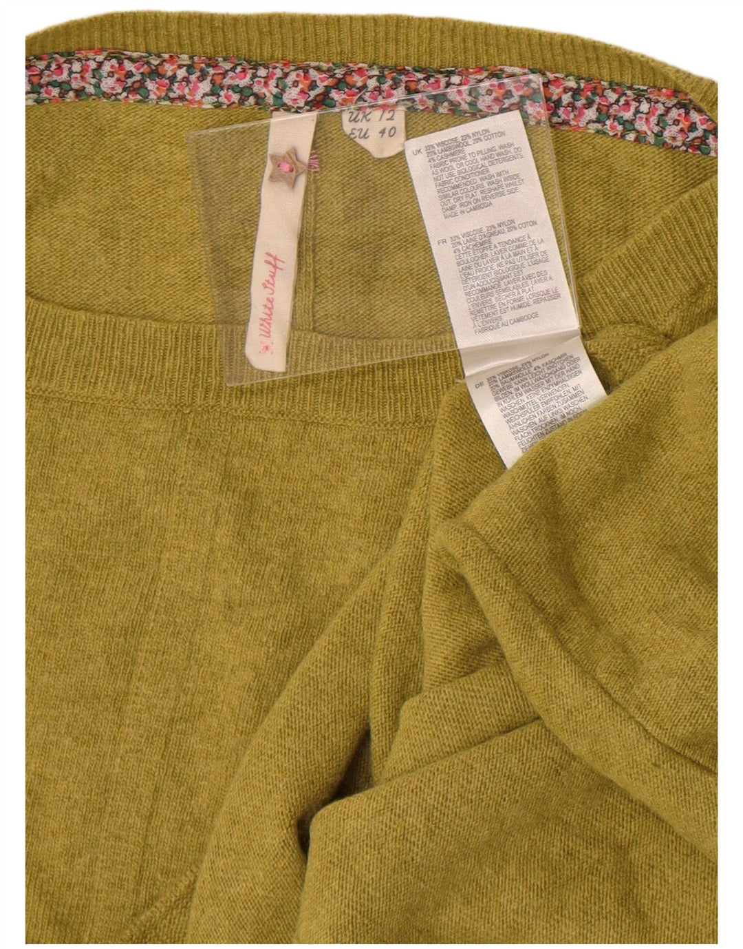White Stuff Suéter tipo jersey con cuello barco para mujer, talla 42, viscosa verde medio