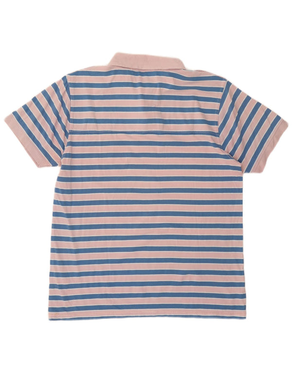 Polo FILA para hombre de algodón a rayas rosa medio